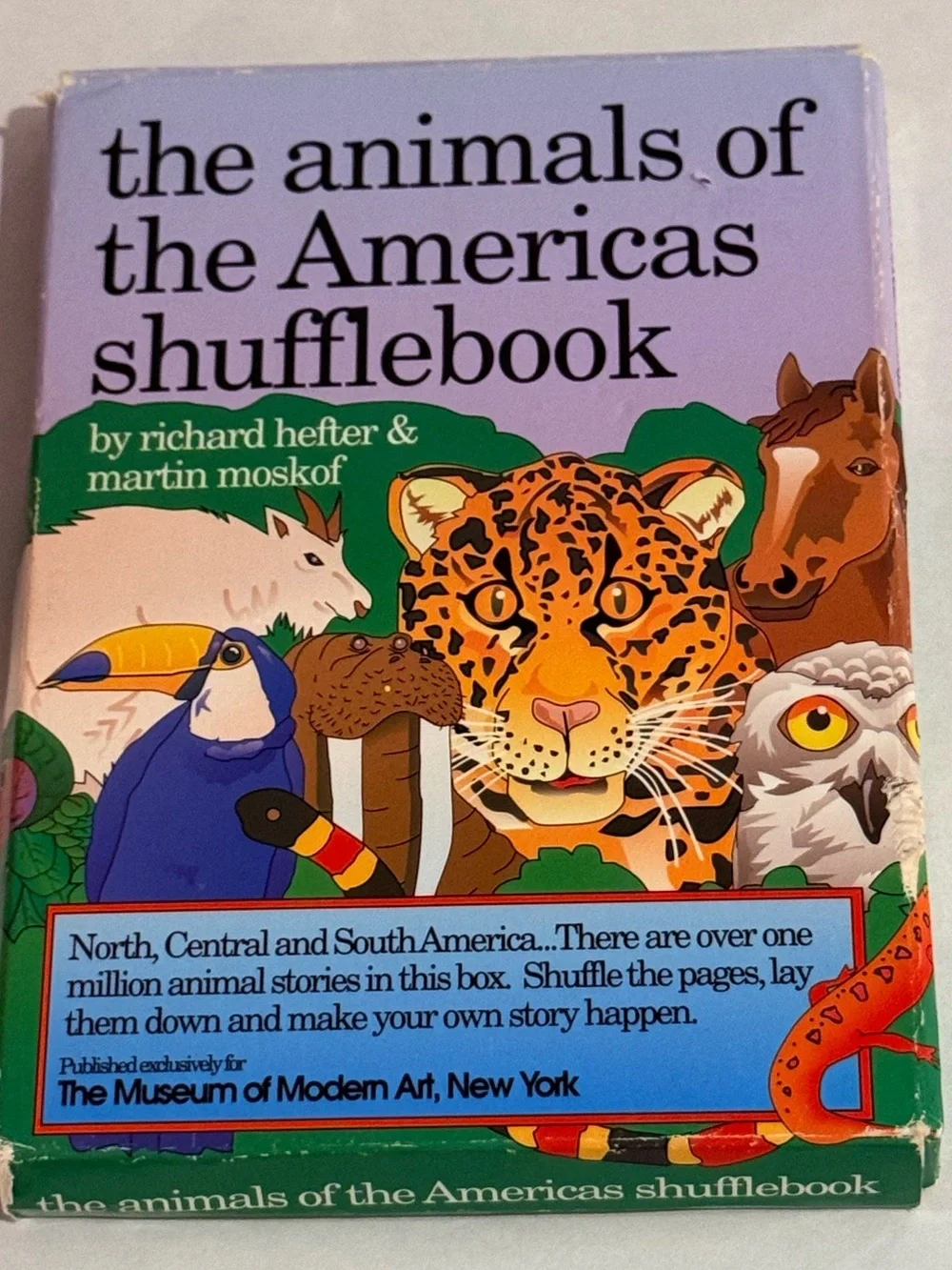 Vintage The Animals of the Americas Shufflebook Hefter & Moskof MoMA, Full Deck